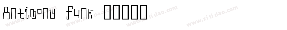 Antimony Funk字体转换